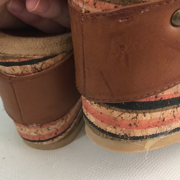 Ruff Hewn brown cork wedge sandal, size 8.5 - Picture 10 of 11